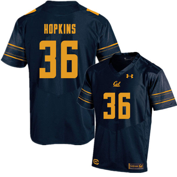 Men #36 D'Shawn Hopkins Cal Bears College Football Jerseys Sale-Navy